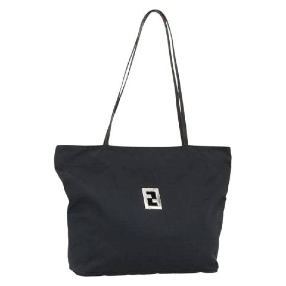Fendi Vintage Pre-owned Zucca Canvas Tote - Vintage - Dame - Sort - ONE SIZE - Uld
