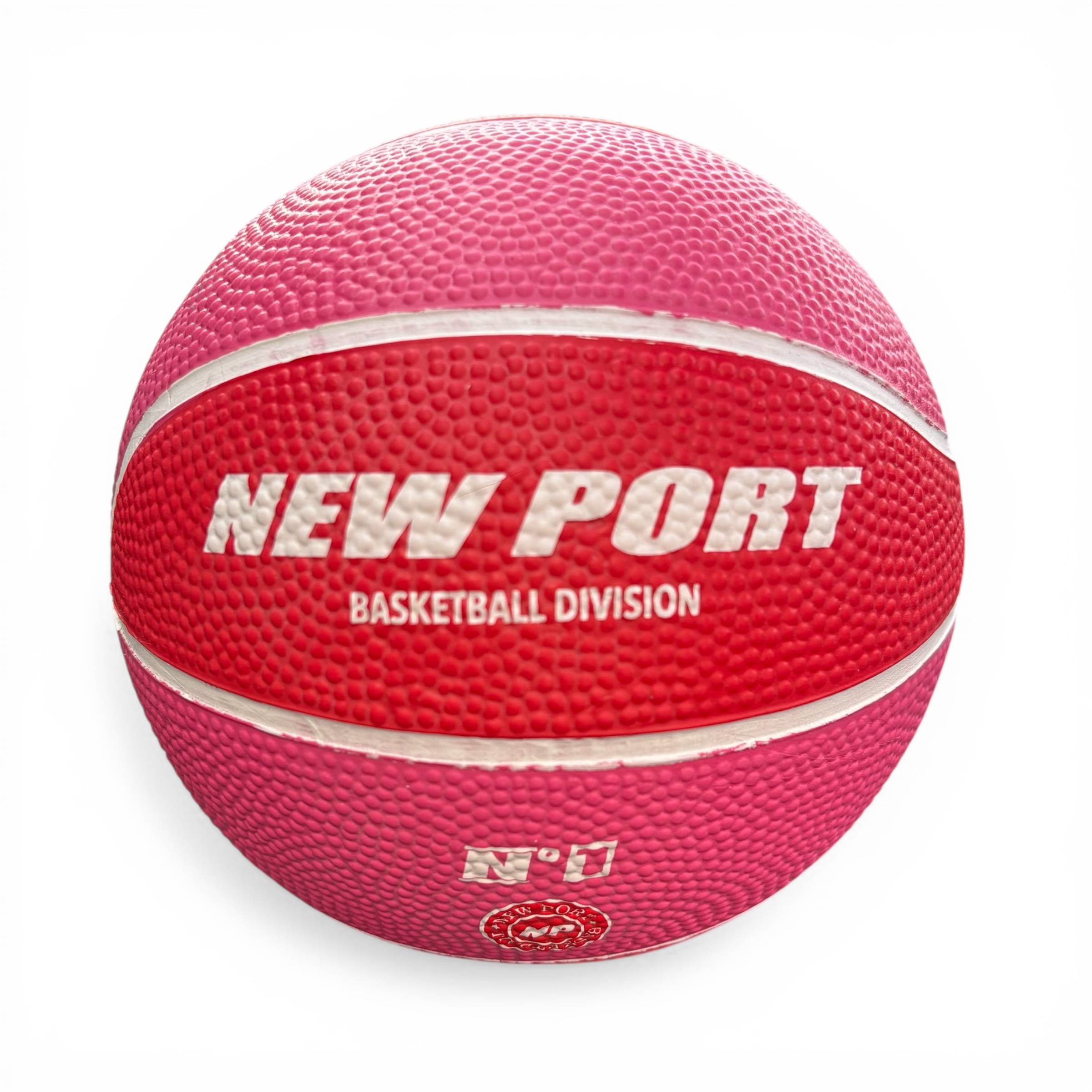 Basketball Mini New Port Pink Str.1 – Perfekt til små basketballspillere.