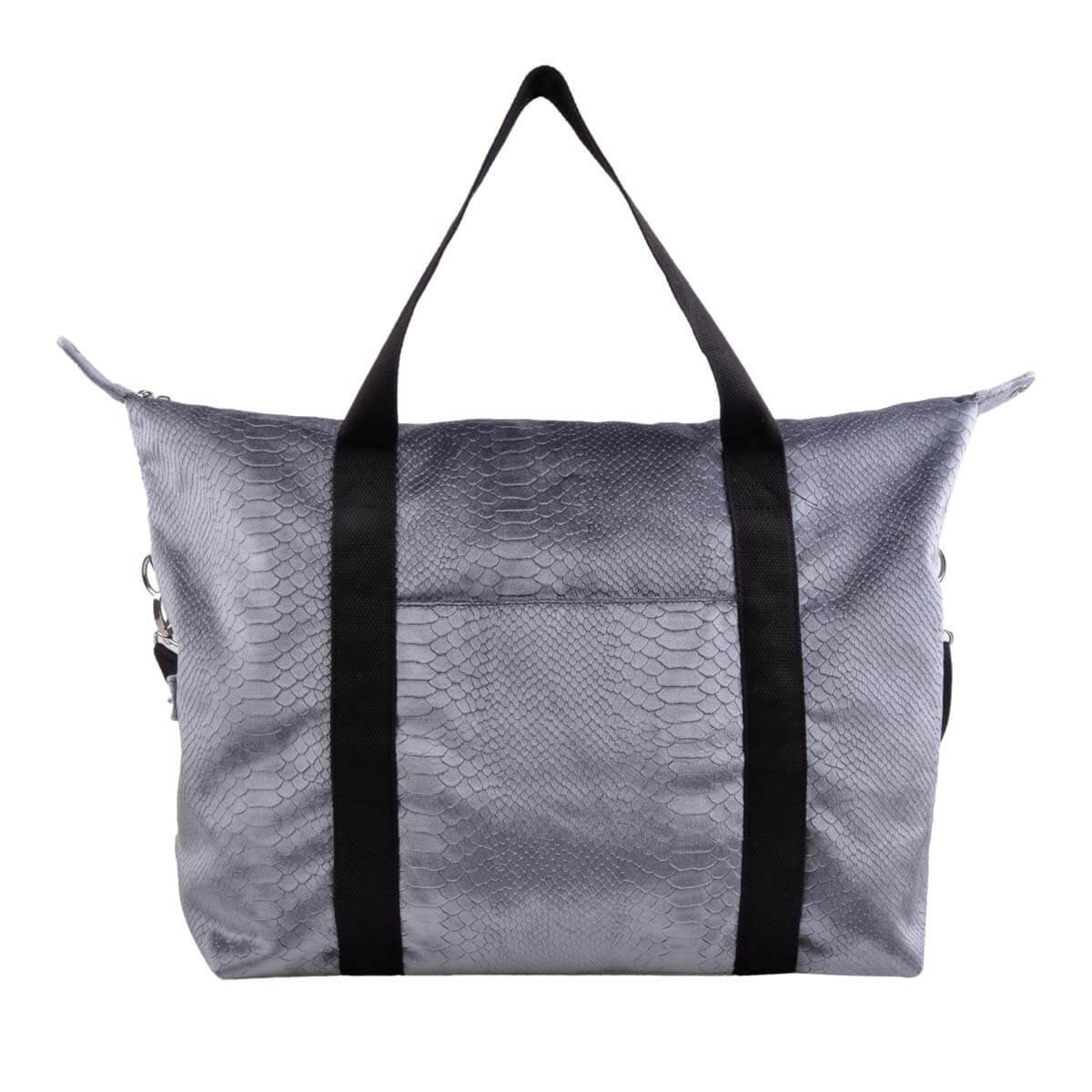 Sofie Schnoor - Travel Bag - Weekend taske - Velvet Croko - Grå.