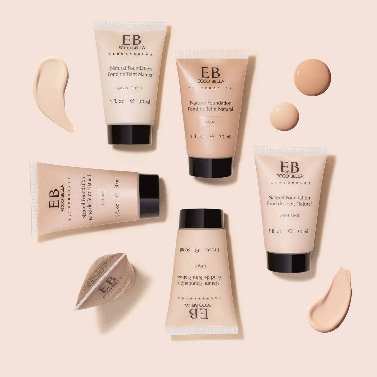 Ecco Bella Foundation (Vegansk) 30ml - Tan