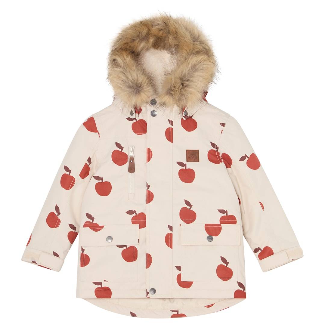 Kuling Val Thorens Parkas Foggy White Big Apple 134 cm Vit 134 cm Pojkar, Flickor