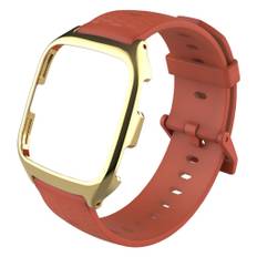 MIJOBS Fitbit Versa Honeycomb metalurrem - orange