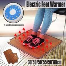 Elektrisk värmeplatta termisk fot fötter varmare uppvärmd golvmatta matta pad filt hemmakontor varma fötter värmare - 30 x 50cm
