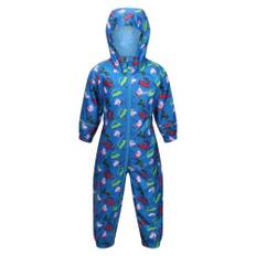 Regatta Childrens/Kids Pobble Peppa Pig Car Waterproof Puddle Suit - 6-12 Months / Imperial Blue