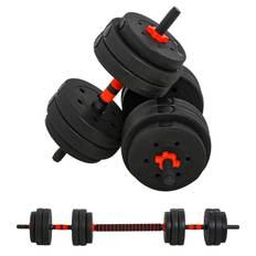 2i1 professionell hantelset 25 kg