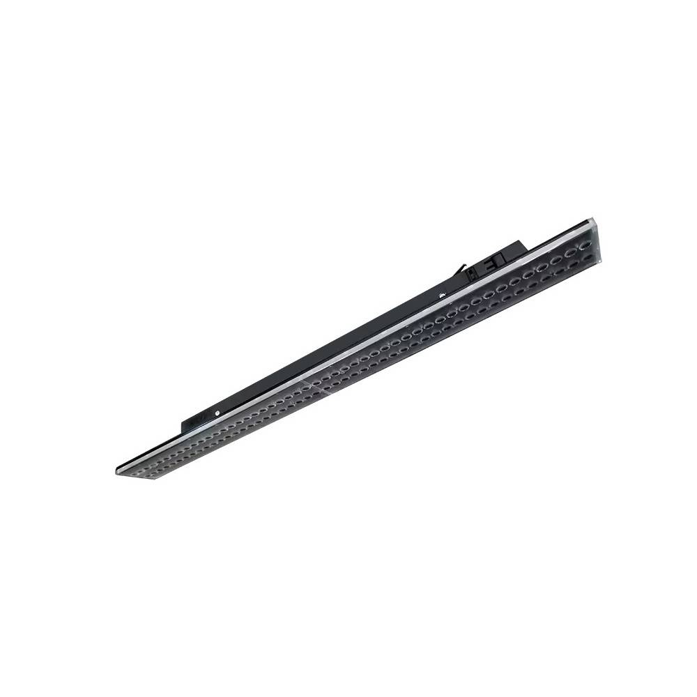 Outlet: 50W 3-fas LED-skena - 136 lm/W, justerbar watt, svart - Dimbar : Inte dimbar, Kulör : Varm