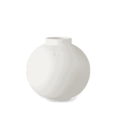 Kähler Vase H20 cm i hvid fra serien Globo | Køb her