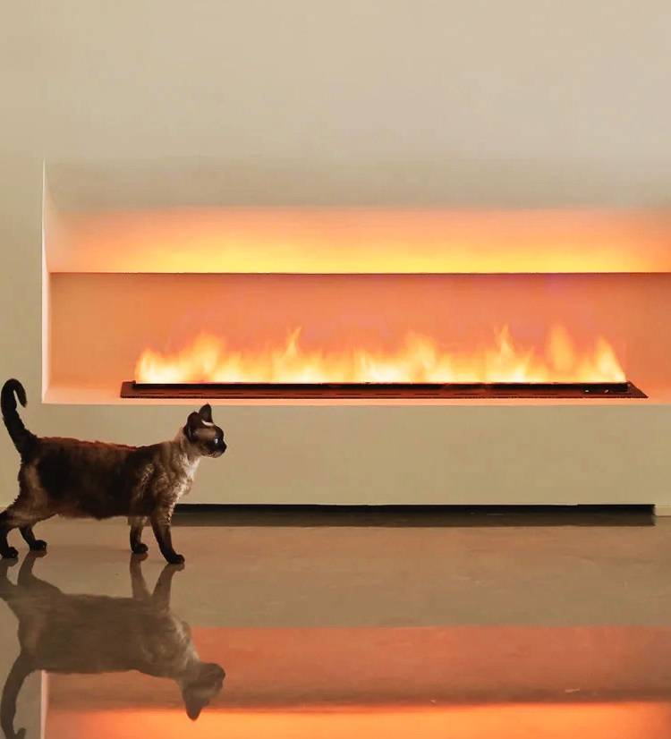 Water Fireplace No Heat Remote Control Modern Minimalism Indoor Decor Embedded Electronic 3d Vapor Electric Steam Firleplace