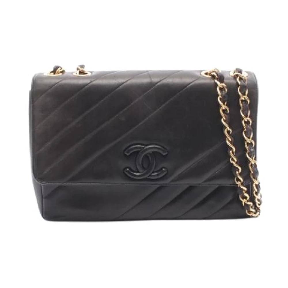 Chanel Vintage Pre-owned Vintage Skuldertaske - Vintage - Dame - Sort - ONE SIZE - Uld