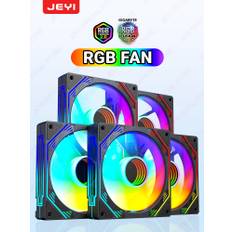 JEYI RGB Cooling Fans 120mm Computer Case High Performance Fan Kit 6pin PC Fan Cooler Silent