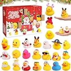 Adventskalender baby, adventskalender 2024, julkalender, badankor, roliga adventskalender, mini-ankor, adventskalender barn, adventskalender nyfödd baby, adventskalender 2024 rolig