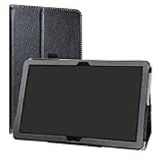 MediaPad M5 Lite 10 fodral, Labanema stativ folio fodral skydd för Huawei MediaPad M5 Lite 10 tum surfplatta - svart