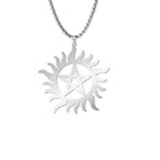 Belachick Bra halsband kedjor smycken män kvinnor hänge halsband vintage Gear pentagram solkedjor kvinnor män stor