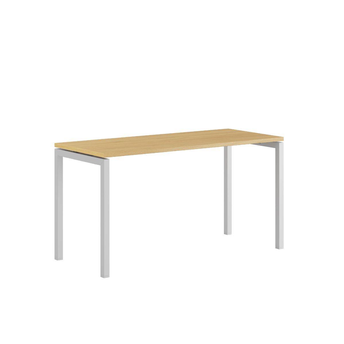 Luna U Bord 140x60cm - Eg-hvid.
