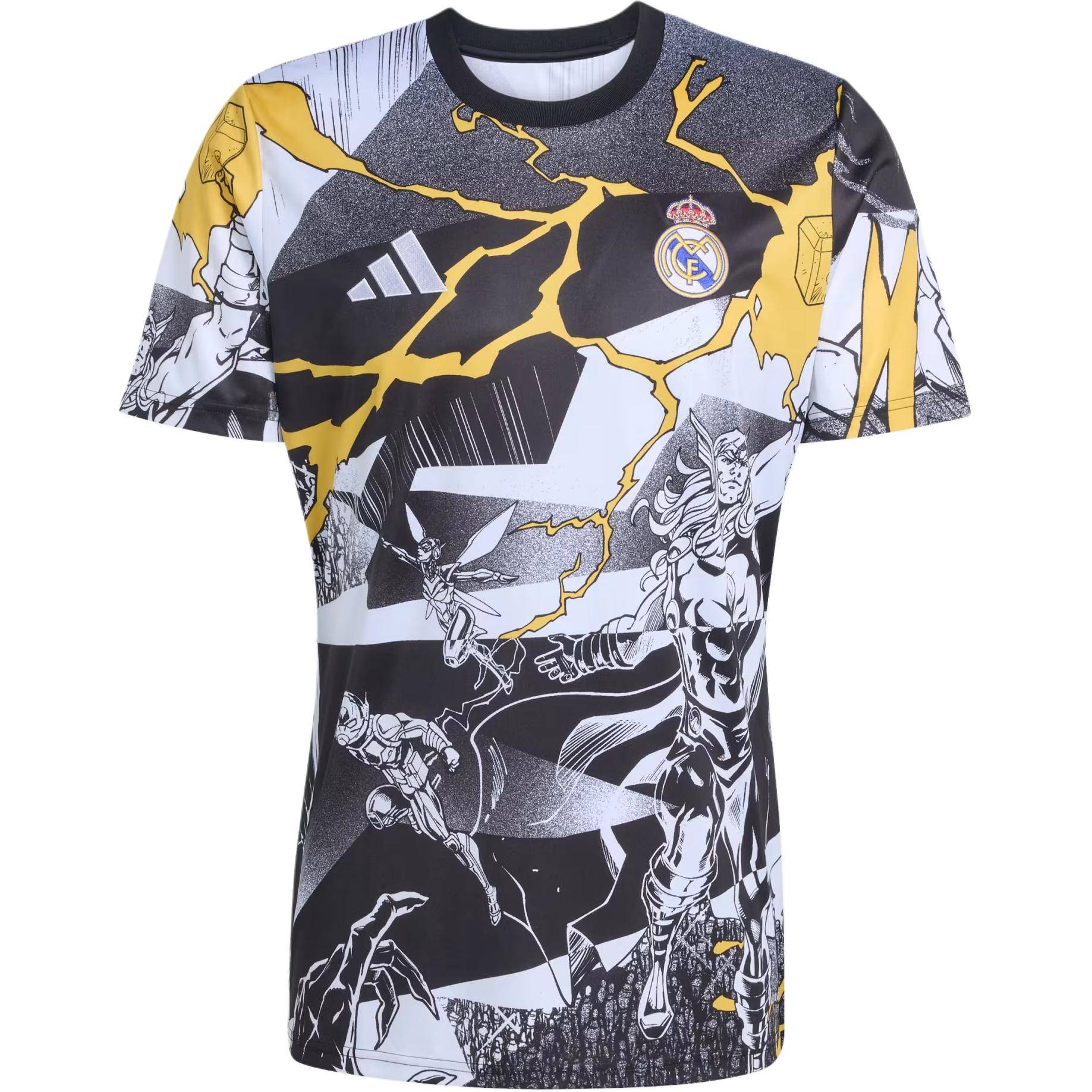 Adidas Real Madrid Avengers 25/26 Matchtröja Herr tröja JZ9018 cm gray