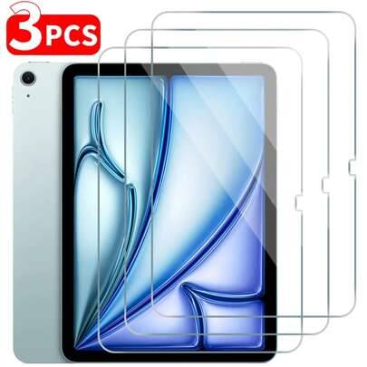 3 st skärmskydd, kompatibel med iPad 5/6/7/8/9:e 10,2/10,5 tum, Air 1/2/3/4/5:e 10,9 tum, Mini 1 2 3 4 5 6, Pro 11 1:a 2:a 3:e 9,7 tum, Pro 12,9 tum 2 - Genomskinlig (Multi-size)