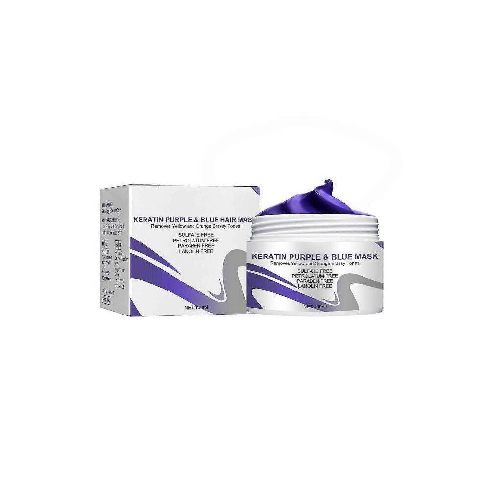 (3pcs) Purple hair mask, moisturizing split end hair mask, suitable for ironing and dyeing dry hair, soft hair care and hydration hair mask