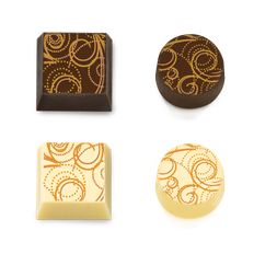 Elegance 3 - Chokolade Transfer Sheet, 2 Ark