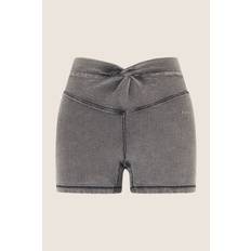 N.O.W. short skinny jeggings with high waist in Tencel denim
