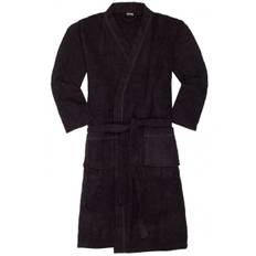 4XL - Badrock/Morgonrock i stora storlekar - Adamo Joey Bathrobe Black