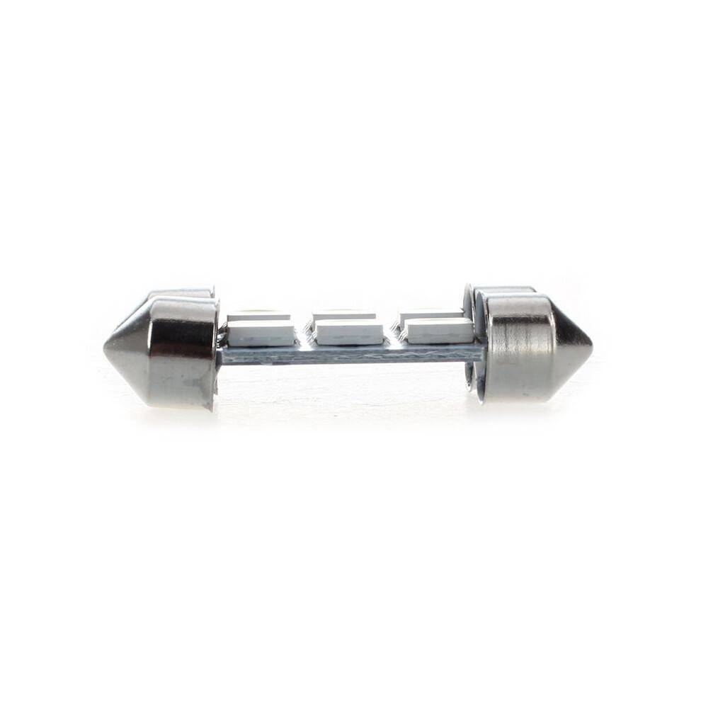 10x C5W 3 LED SMD 5050 36mm Xenon White Bulb Plate Shuttle Festoons Dome Ceiling Lamp Car Light