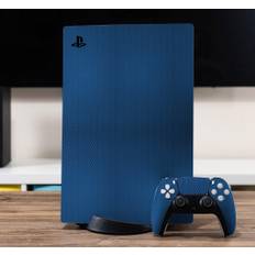Blue carbon skin playstation 5 dekal