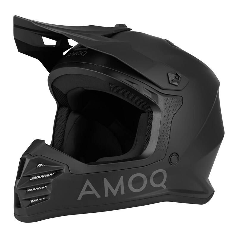 Hjälm AMOQ Meteor V2 Junior MX, Blackout