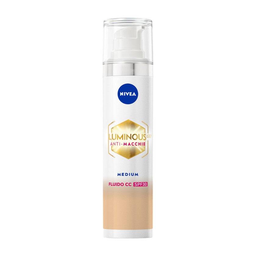 Nivea Cellular Luminous630 Flytande Cc-kräm Spf 30 3 I 1 Medium, 40 Ml