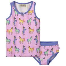 Småfolk Unicorns Underkläder Set Pink Lavender 5-6 Y  Rosa  5-6 år  kvinna