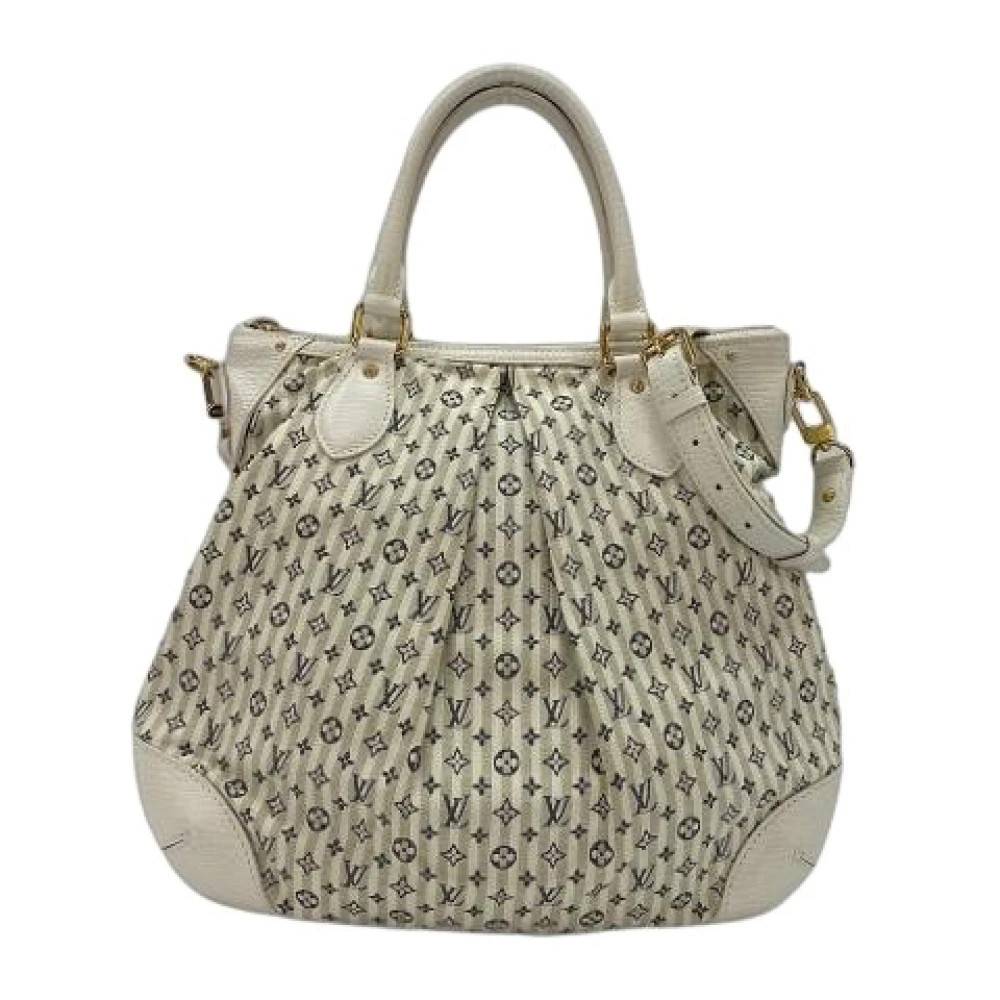 Louis Vuitton Vintage Pre-owned Lær Håndtaske - Vintage - Dame - Hvid - ONE SIZE - Uld
