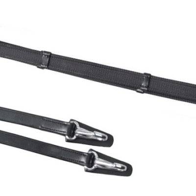 SD® Supergrip reins. Black.