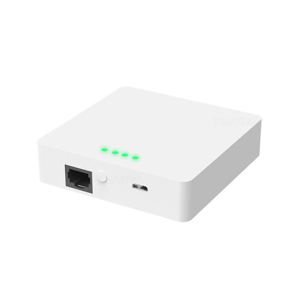 Home Wired Zigbee 3.0 Gateway Module Remote Control Via Tuya App Supports Voice Assistant Integration