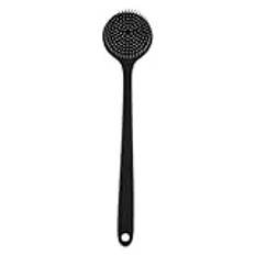 Monozoz Bath Back Scrubber, Body Exfoliator Brush - Dusch ryggskrubber,Halkskyddsborste Dubbelsidigt långt handtag, mjuk och styv borstborste för hudmassageborst för våta eller torra, män kvinnor