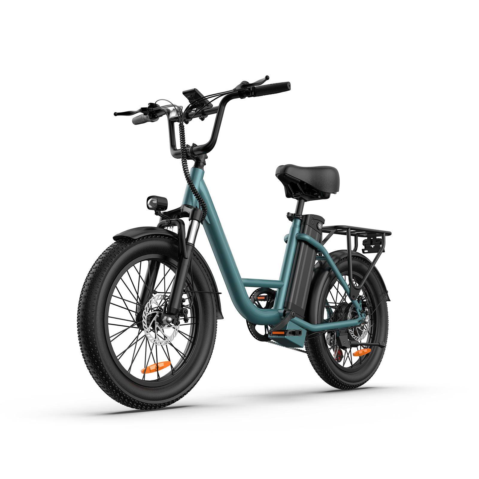 URLIFE E20 45KM/H Elcykel 500W Motor 48V/13AH Batteri Stadspendling E-cykel 20*3,0 Tum Däck Med LCD-display Elcykel grön