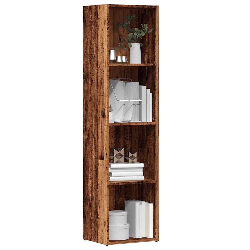 Bogreol/TV-Bord Konstrueret Træ - Gammelt træ / 36 x 30 x 143 cm