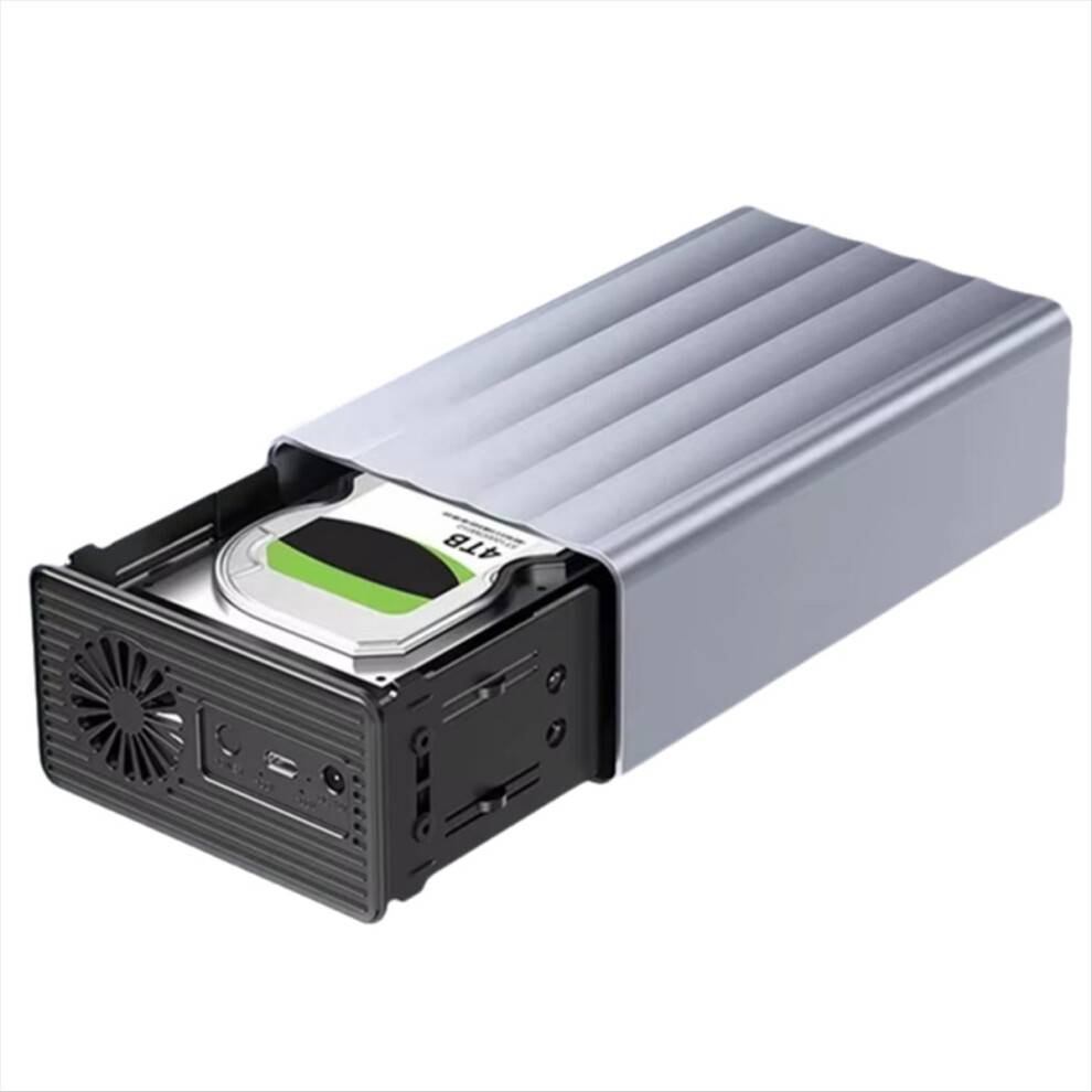 Dual Bay HDD/SSD-kabinet 2,5/3,5 tommer ekstern harddisk 42 TB EU-stik