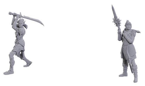 D&D Nolzur's Marvelous Miniatures: Baldur's Gate 3 - Lae'zel & Shadowheart.