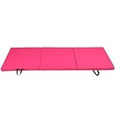 Folding Yoga Gymnastik Matta, Sport Folding Gym Motion Träning Träning Barngymnastik Dans (Rosa)