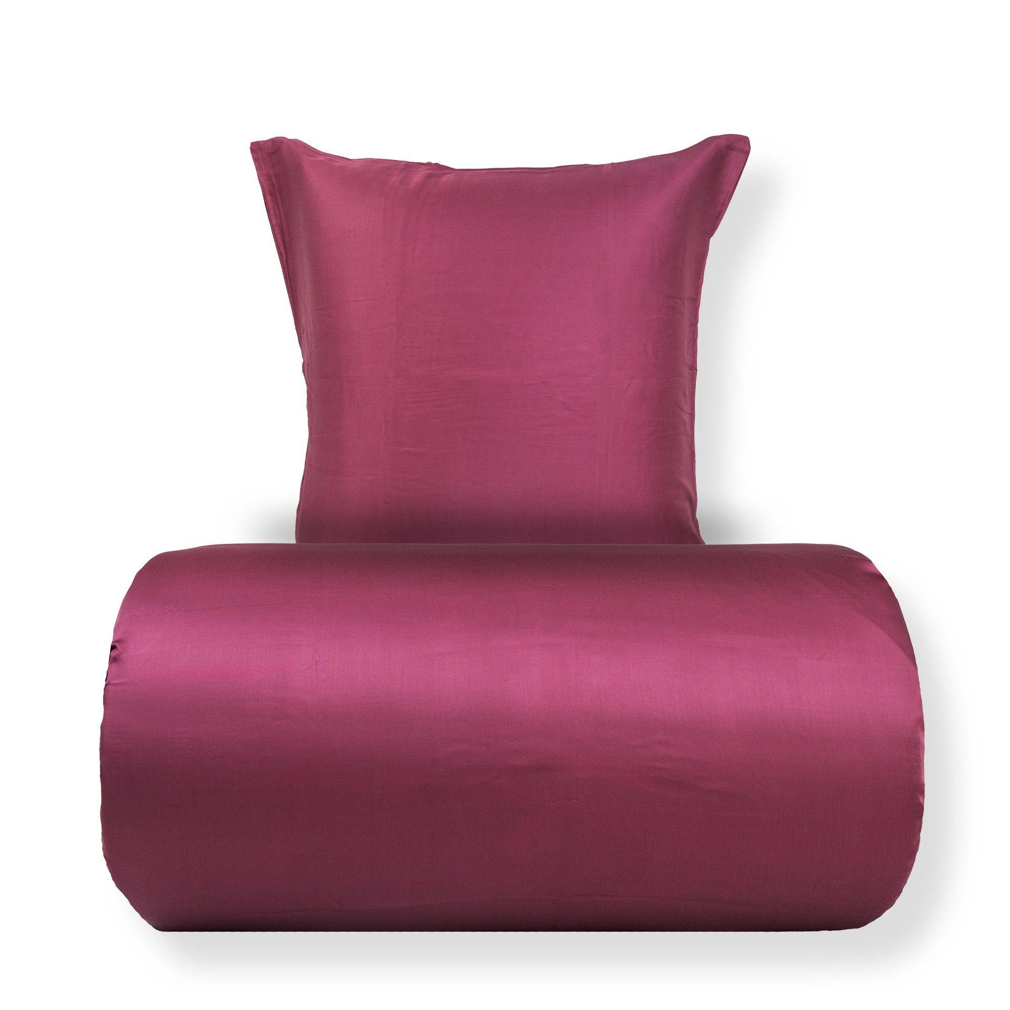 Bambus dobbelt sengetøj 200x220 cm - 100% bambus - Bordeaux