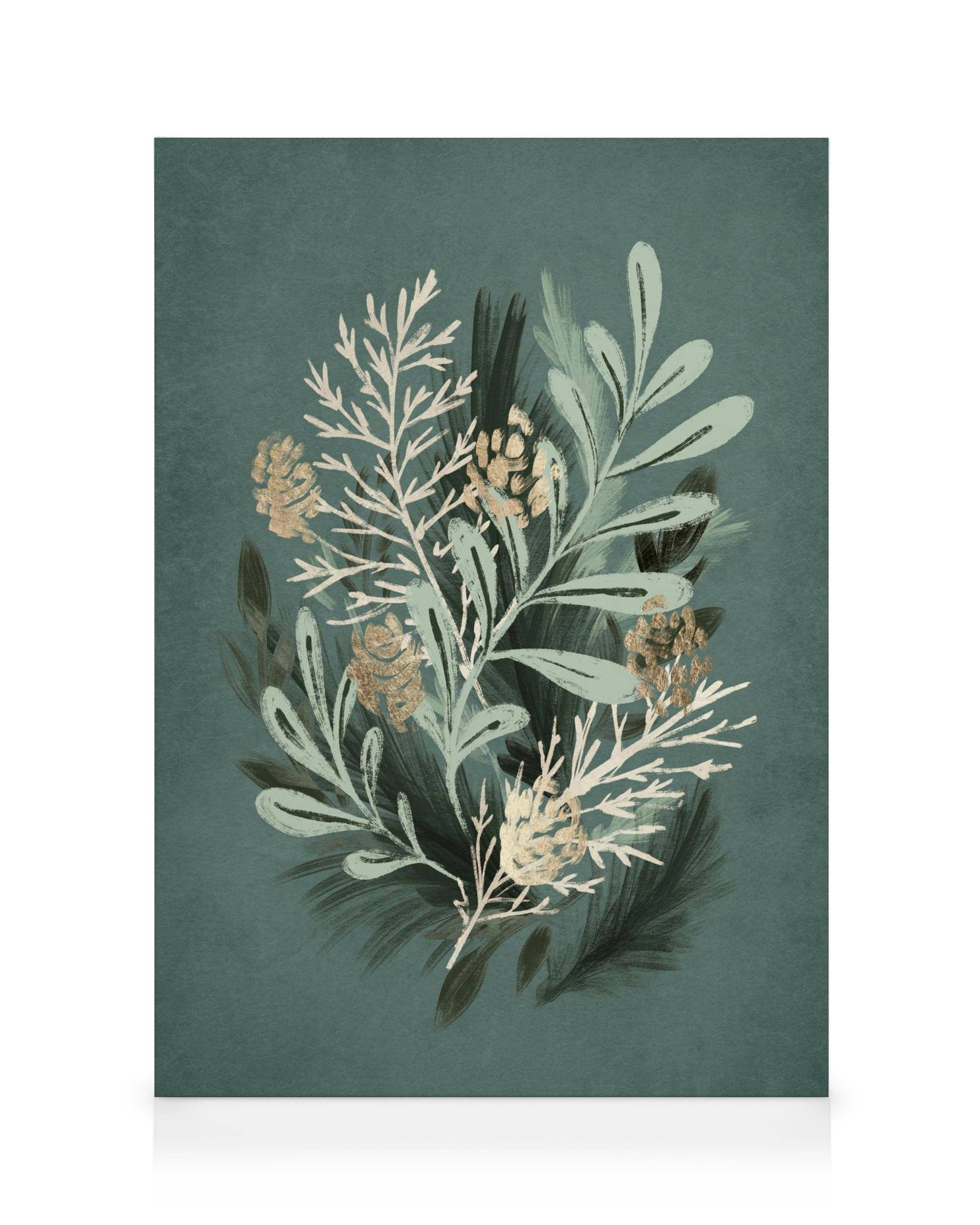 Canvastavlor Green Botanical Canvastavla (30x40 cm - Ekram)