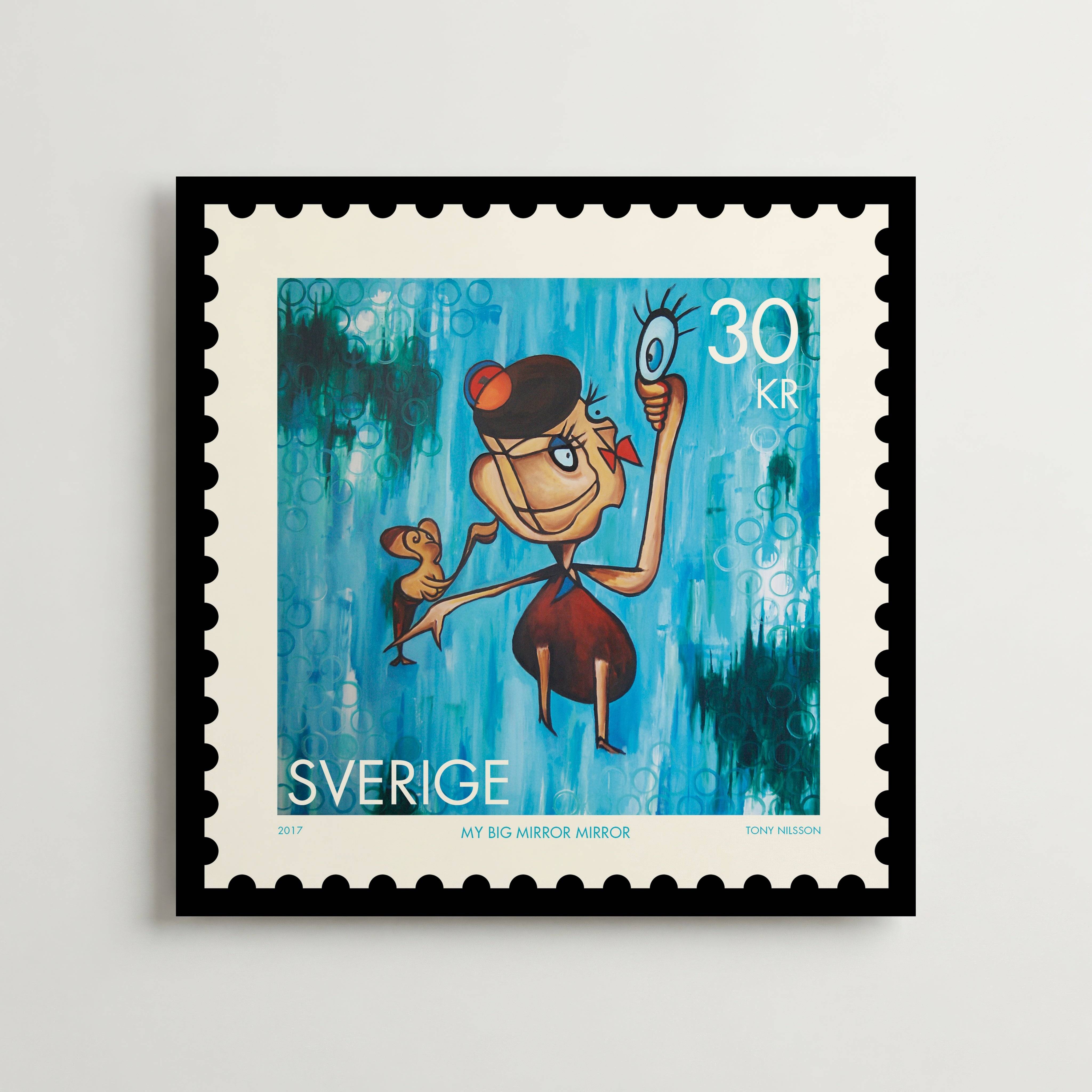 Mirror Mirror Tony Nilsson - Fine Art Poster 30x30 cm