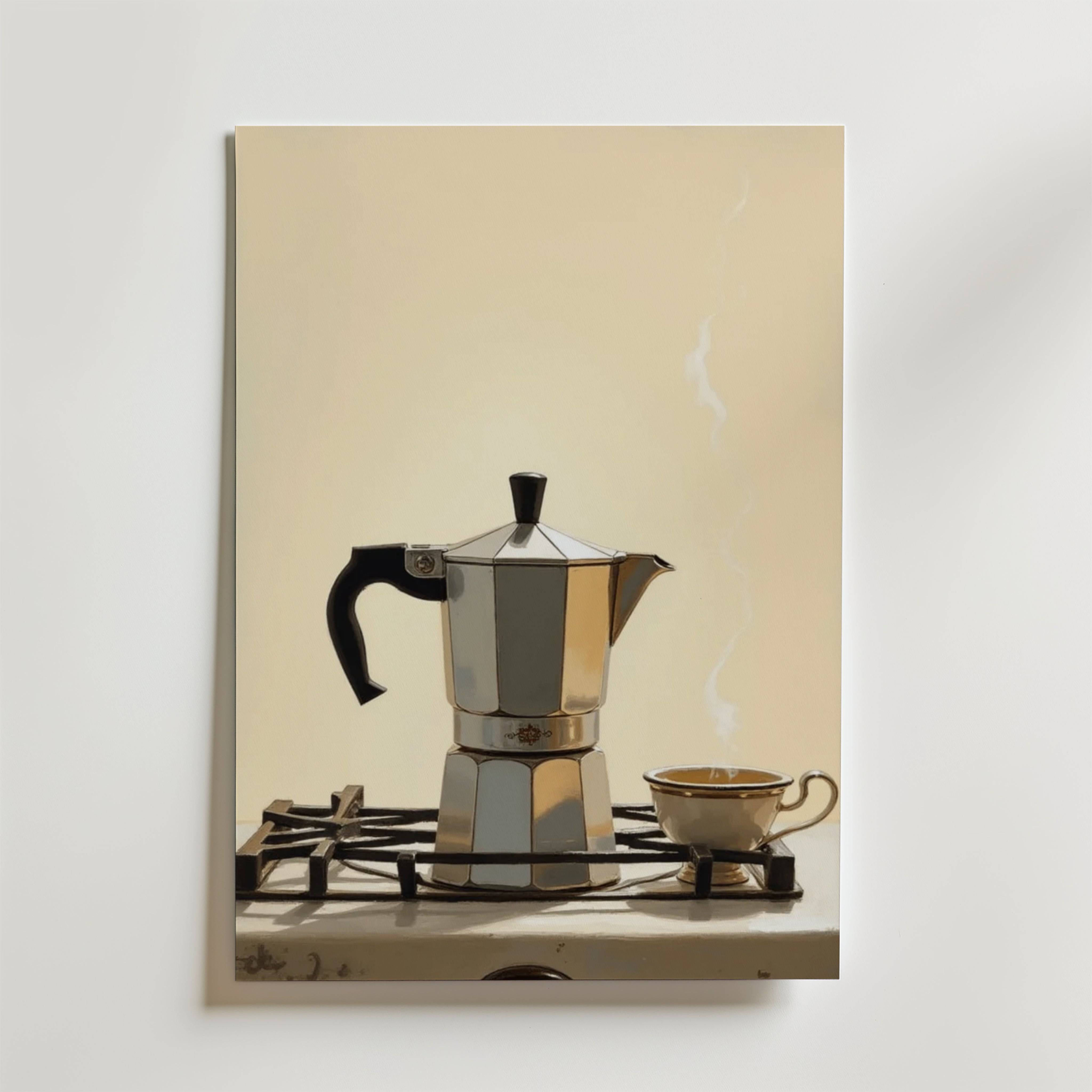 Old School Espresso Poster - 50x70 cm