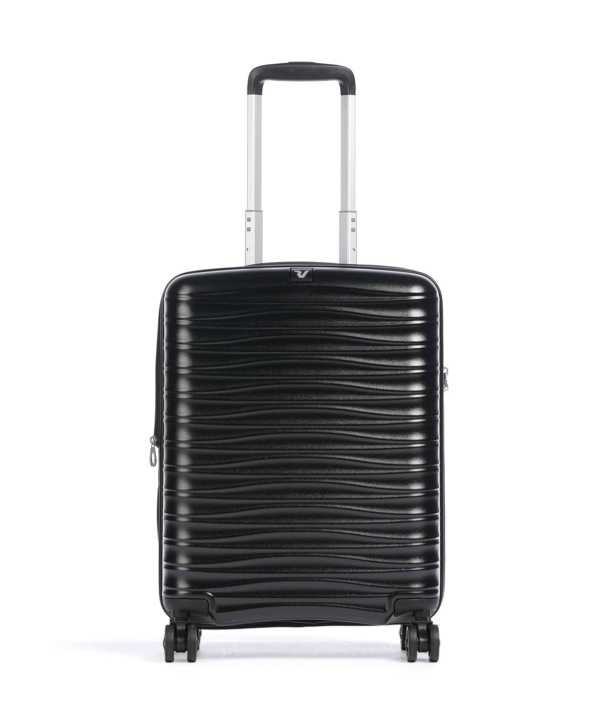 Roncato Wave DLX - Resväska med 4 hjul | svart | 40x55x20 cm