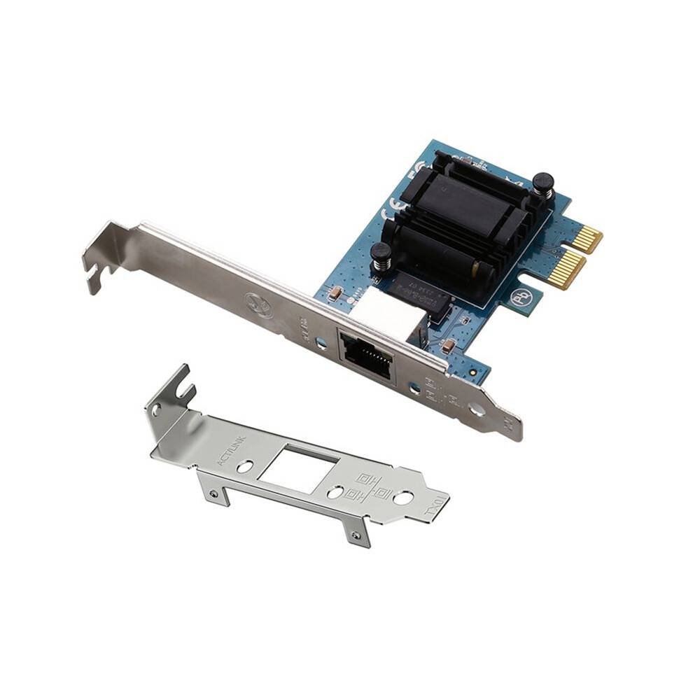 2.5G -E X1 to RJ45 Network Adapter RTL8125BG 100/1000/2500Mbps Gigabit Ethernet Lan Controller Adapter for Desktop PC