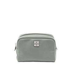 Tory Burch - Virginia sminkväska - dam - återvunnen polyester/återvunnen polyamid - one size - Grå
