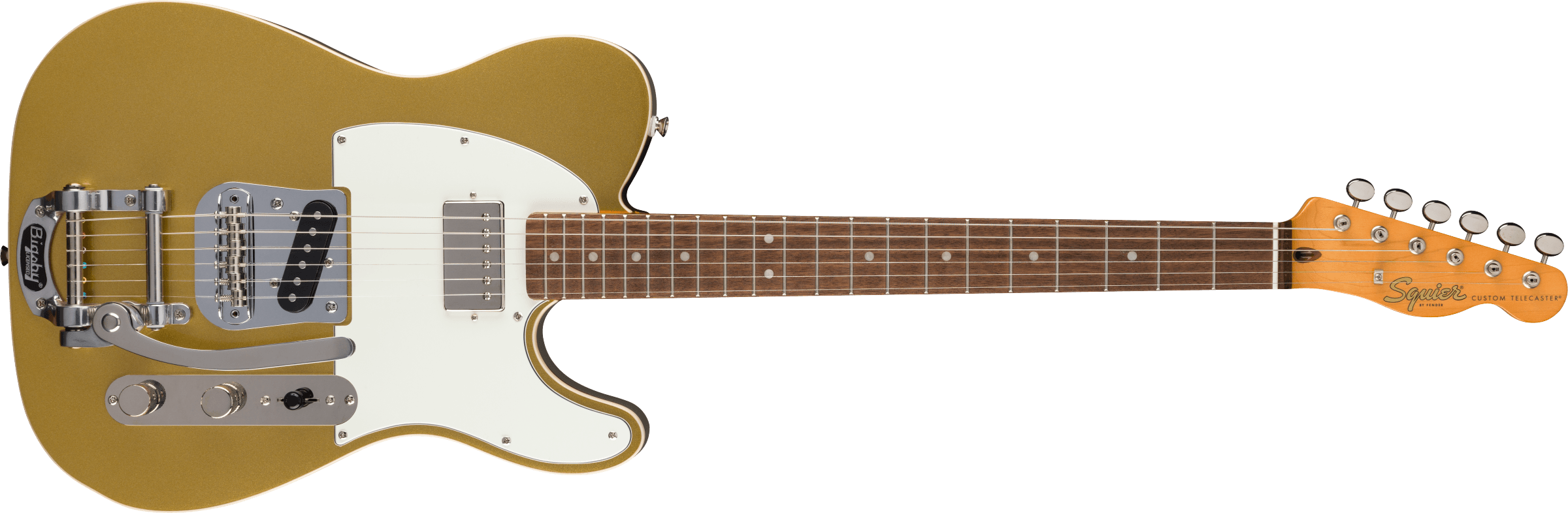Squier Classic Vibe Custom Telecaster SH with Bigsby, Aztec Gold