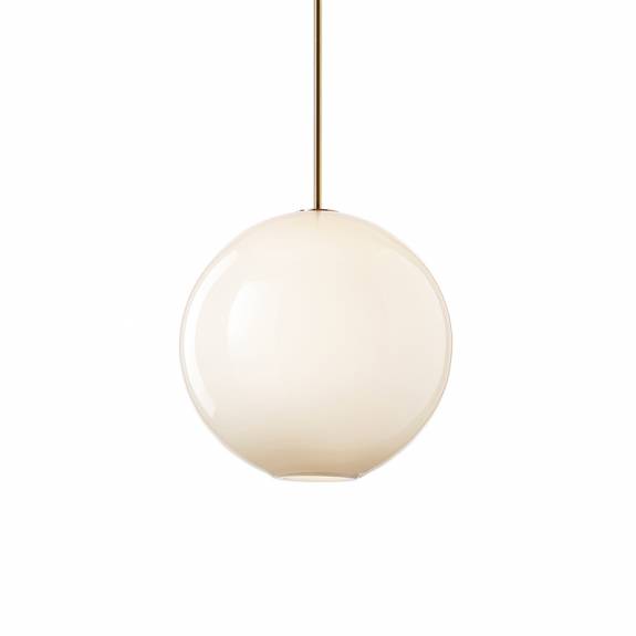 Float 1.0 Pendel 410mm Brushed Brass/White