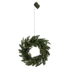 Grön julkrans BYSKE med LED-belysning, 45 cm