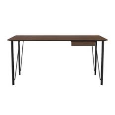 FH3605™ Skrivebord m. skuffe - Sort/Valnød/Valnød