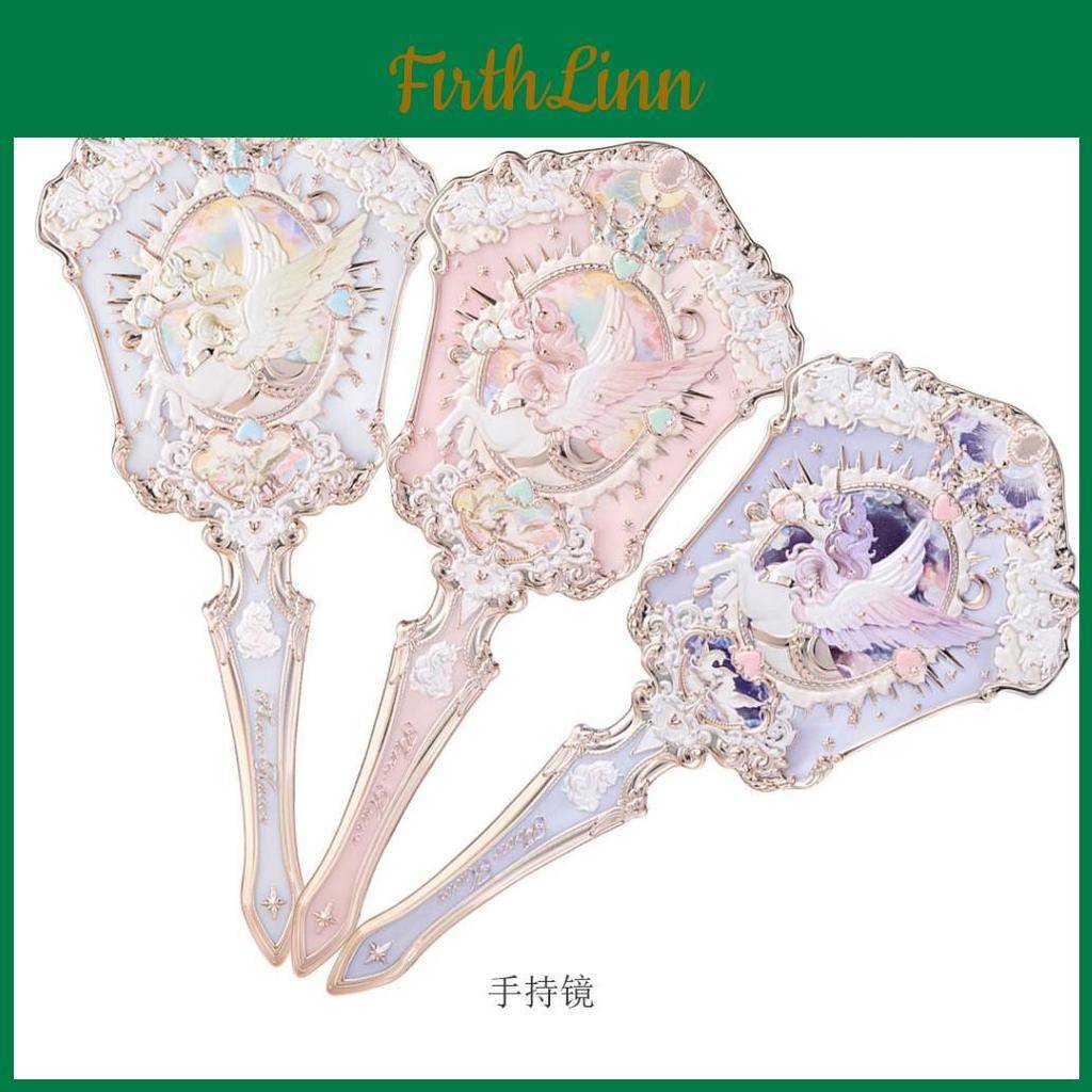 Unicorn Flowerknows Knight Makeup Hand Shell Pearl Collection Makeup Mirrors High Beauty Portable Hand Mirror
